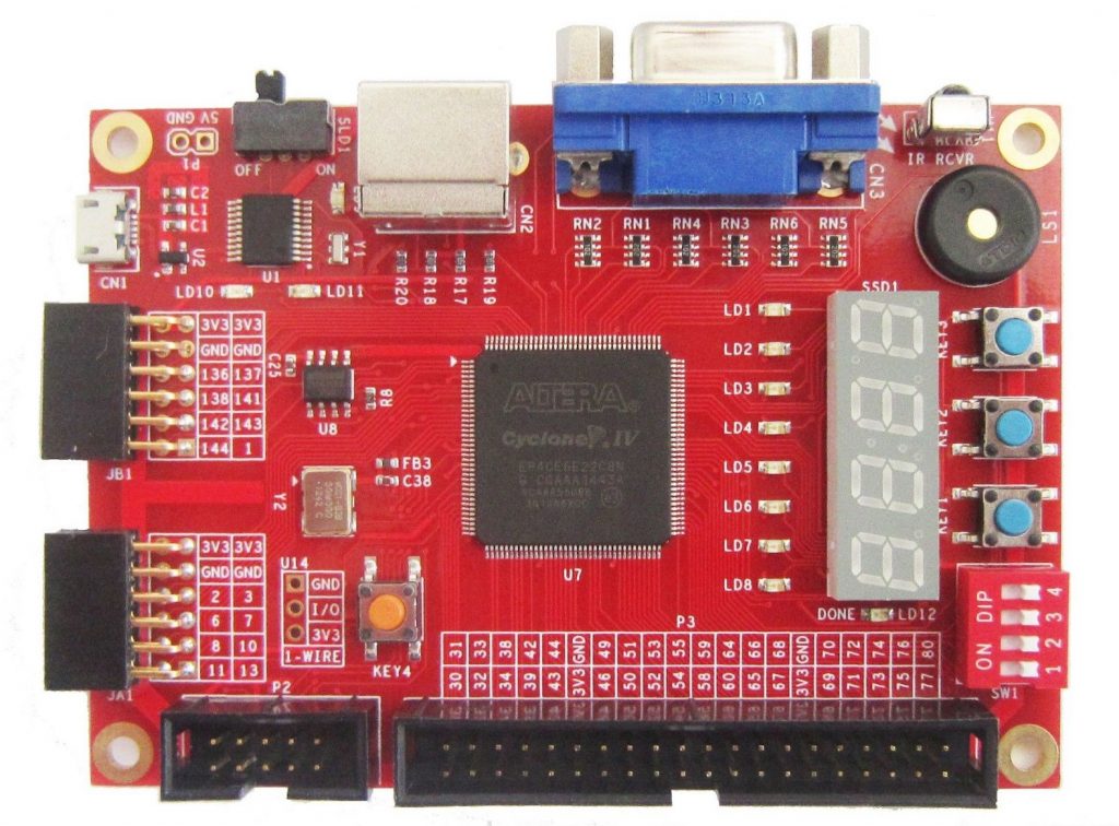 Vývojová FPGA deska EP4CE10 Development Board, zdroj: eBay – eepizza.